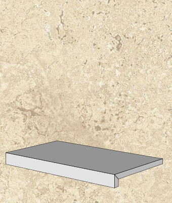 CROSS CUT TIVOLI CREMA 12X24 DF COPING