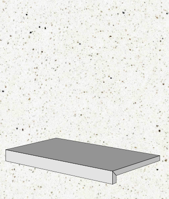 TERRAZZO COOL WHITE 12X24 DF COPING
