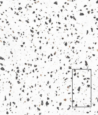 TERRAZZO WHITE BLACK 12X24 PORCELAIN