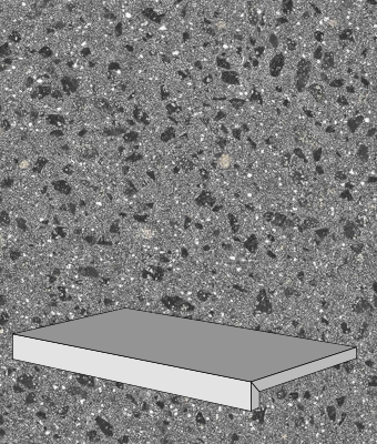TERRAZZO CHARCOAL 12X24 DF COPING