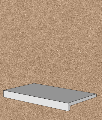 MONOCROMATICA LEATHER 12X24 DF COPING