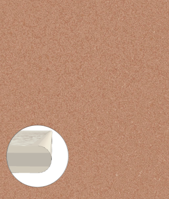 MONOCROMATICA COGNAC 12X24 BULLNOSE
