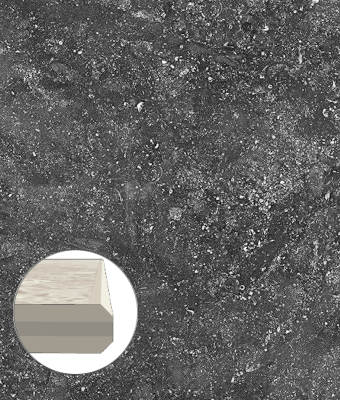 OCEANSTONE BLACK 12X24 DOUBLE BEVEL