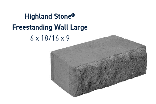 HIGHLAND STONE FSW 18\" BROWNSTNE