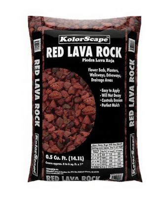 RED LAVA ROCK .5CU� BAG