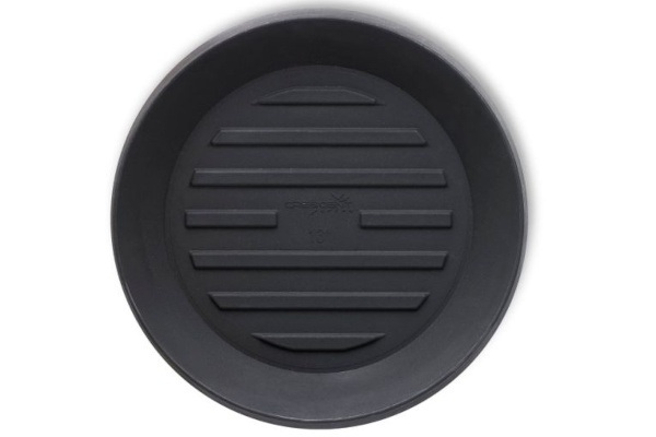 Crescent Universal Round Saucers, Caviar Black, 13"