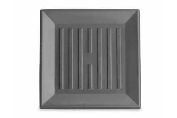 Crescent Universal Square&nbsp;Saucer, Slate, 9"&nbsp;&nbsp;