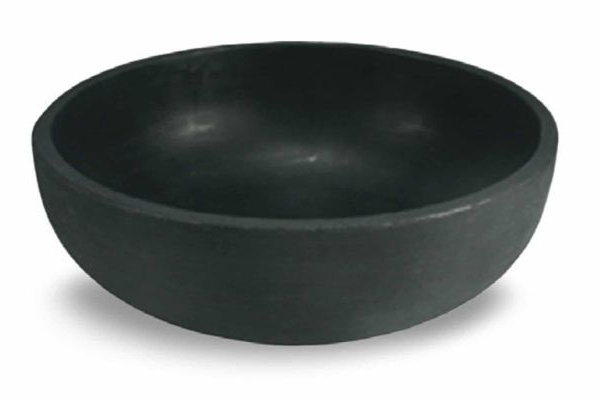 Crescent Orinoco Large Bowl Planter, Caviar Black, 30"