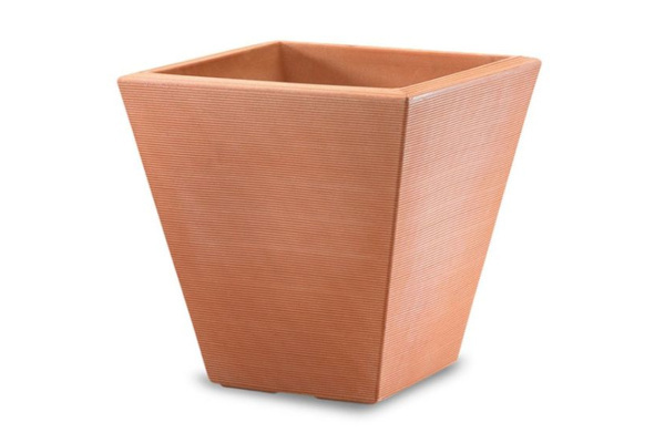 Crescent Garden Gramercy square Planter, Weathered Terra Cotta,&nbsp;&nbsp;20"