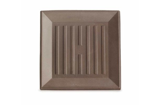 Crescent Universal Square&nbsp;Saucer, Mocha, 16"&nbsp;&nbsp;