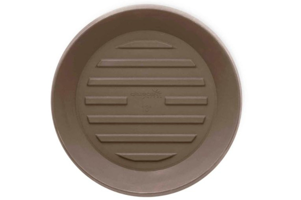 Crescent Universal Round Saucers, Mocha, 8"