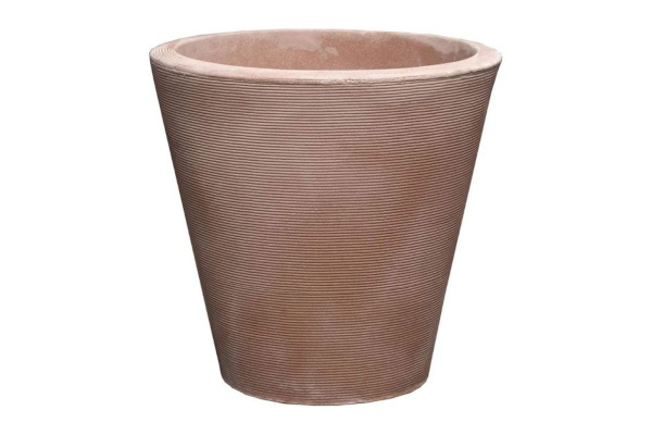 Crescent Madison Modern Pot, Weathered Terracotta, 20"