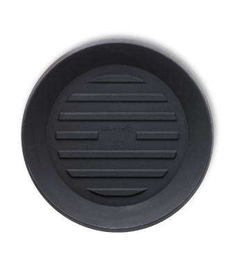 Crescent Universal Round Saucers, Caviar Black, 13"