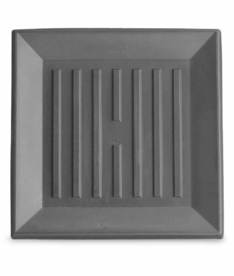 Crescent Universal Square&nbsp;Saucer, Slate, 13"&nbsp;&nbsp;