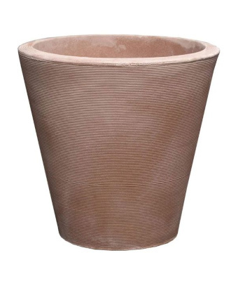 Crescent Madison Modern Pot, Weathered Terracotta, 26"
