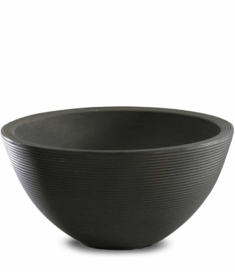 Crescent Delano Round Planter Bowl, Old Bronze, 26"