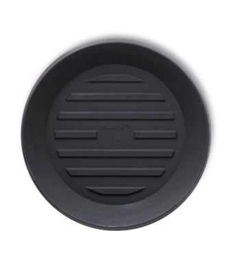 Crescent Universal Round Saucers, Caviar Black, 8"