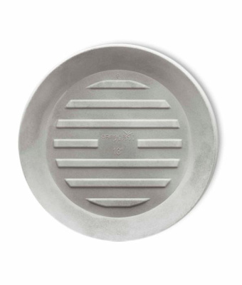 Crescent Universal Round Saucers, Weathered Concrete, 18"