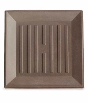Crescent Universal Square&nbsp;Saucer, Mocha, 16"&nbsp;&nbsp;