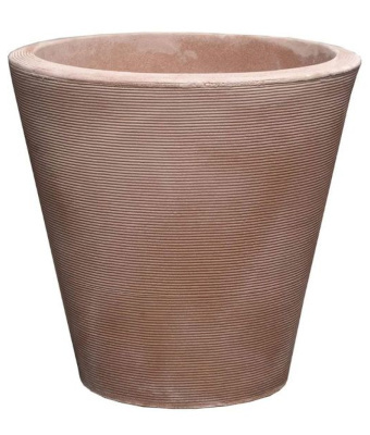 Crescent Madison Modern Pot, Weathered Terracotta, 20"