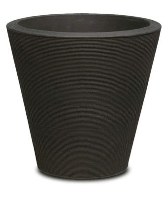 Crescent Madison Modern Pot, Caviar Black, 34"