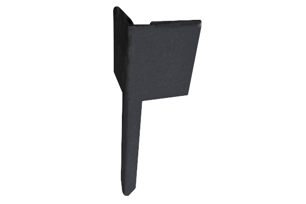 BORDER EDGING CORNER BLACK