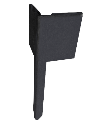 BORDER EDGING CORNER BLACK