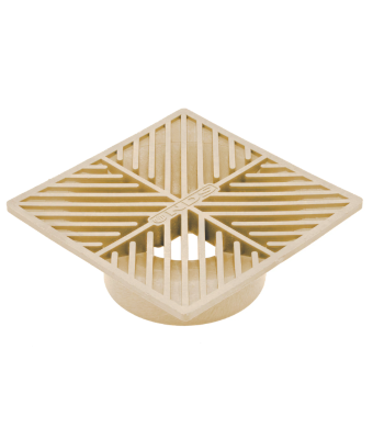 6" SQUARE PLASTIC GRATE SAND