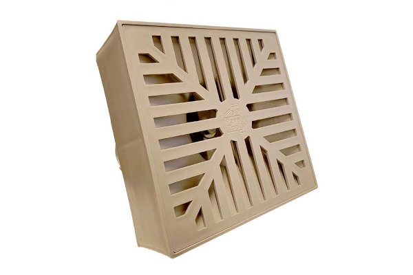 8" SQUARE ADJUSTABLE PLASTIC DRAIN