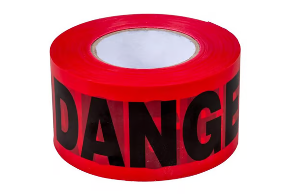 300� RED DANGER TAPE