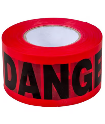 300� RED DANGER TAPE