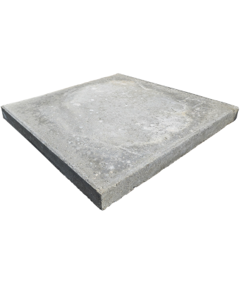 24" SQUARE SMOOTH GRAY