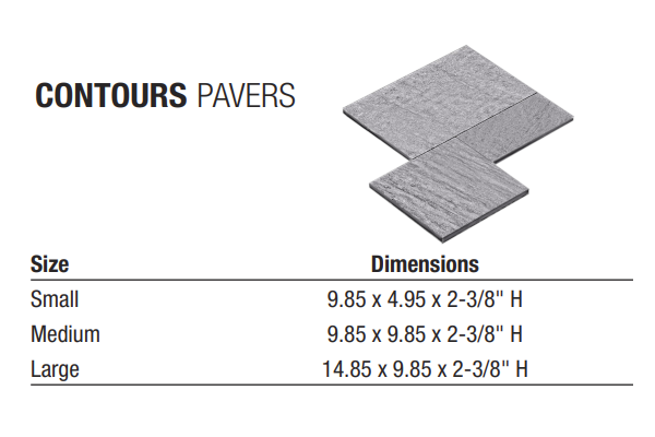CONTOURS SLATE 3PC BEIGE FM