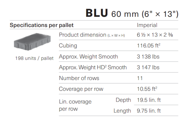 BLU 60 HD2 SMOOTH 6X13 CHESTNUT