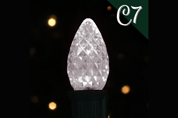 LED C7 PC 50PK PURE WHITE
