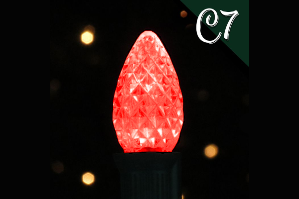 LED C7 SMD 25PK RED