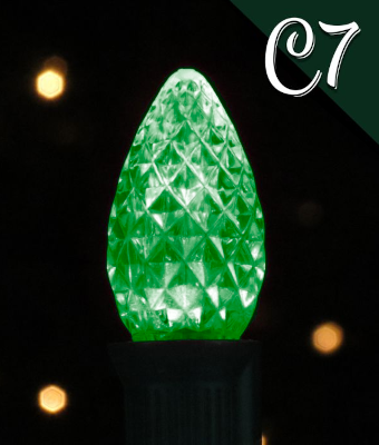 LED C7 SMD 25PK GREEN