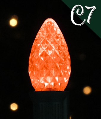 LED C7 SMD 25PK ORANGE