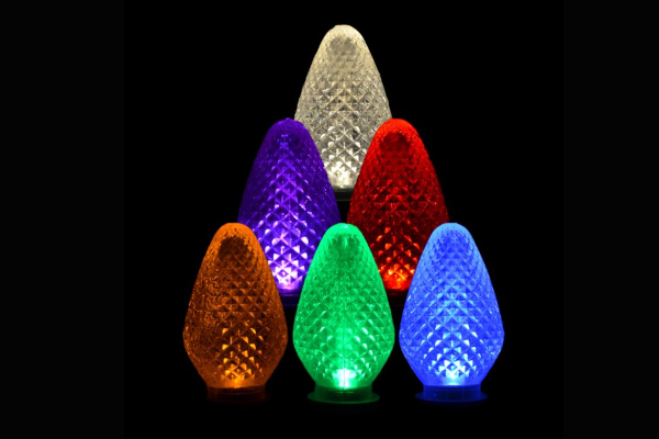 LED C7 25L MULTICOLOR - WHITE CORD 