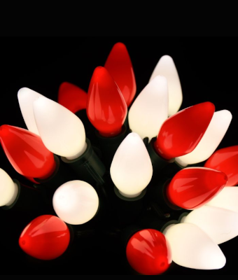 GAB LED C7 25L SMOOTH OPAQUE CANDYCANE