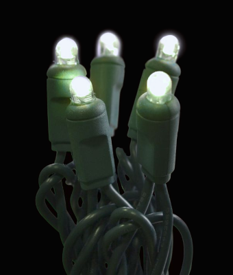 GAB LED 5MM CONVEX 50L GRC - COOL WHITE