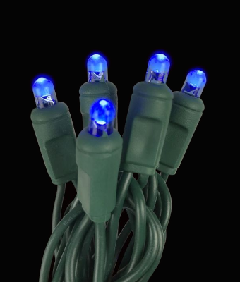 BALLED LED 5MM CONVEX 50L 6" GRC - BLUE