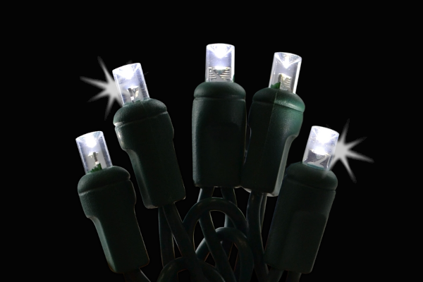 GAB LED 5MM ANGLED 70L GRC - COOL WHITE SPARKLE