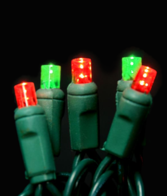 GAB LED 5MM ANGLED 50L GRC - RED/GREEN