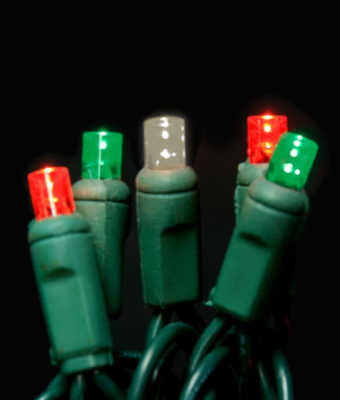 BALLED LED 5MM ANGLED 50L 6" GRC - TRADITIONAL