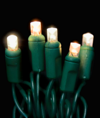 BALLED LED 5MM ANGLED 50L 6" GRC - CHAMPAGNE