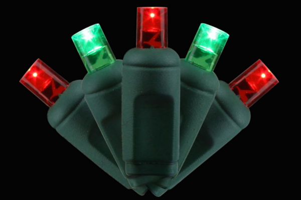 GAB LED 5MM ANGLED 50L GRC - RED/GREEN