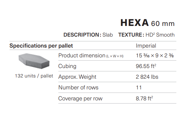 HEXA 60 HD2 SMOOTH GREYED NICKEL