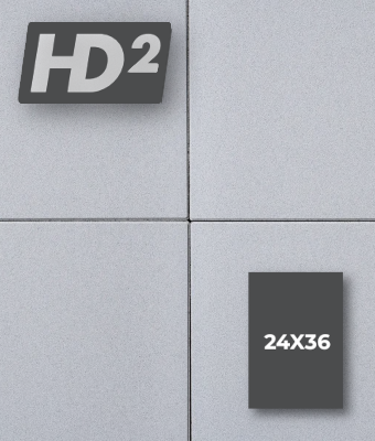 INDUSTRIA HD2 24X36 SILVER GRANITE