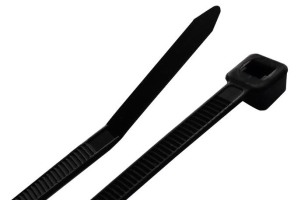 8" STEEL GRIP BLACK CABLE TIE 1000PK